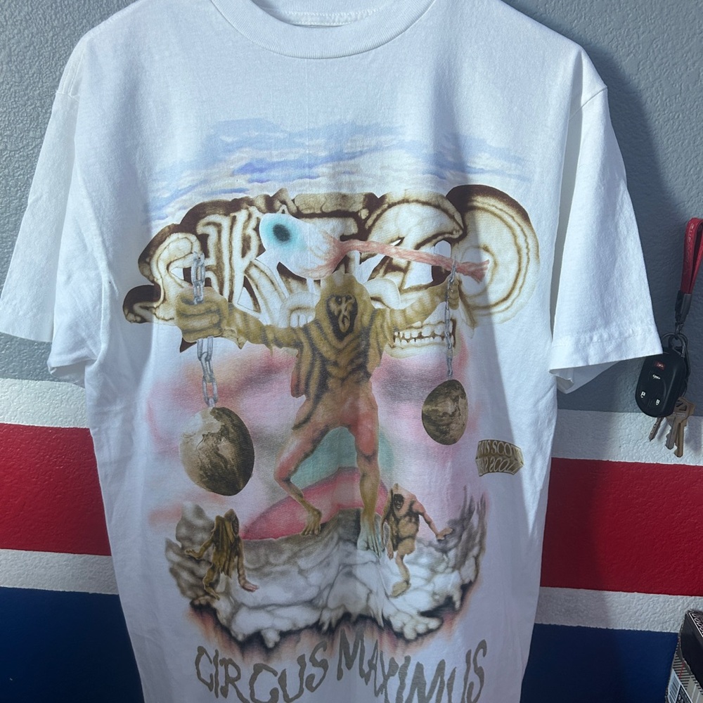 Travis Scott White Graphic Tee